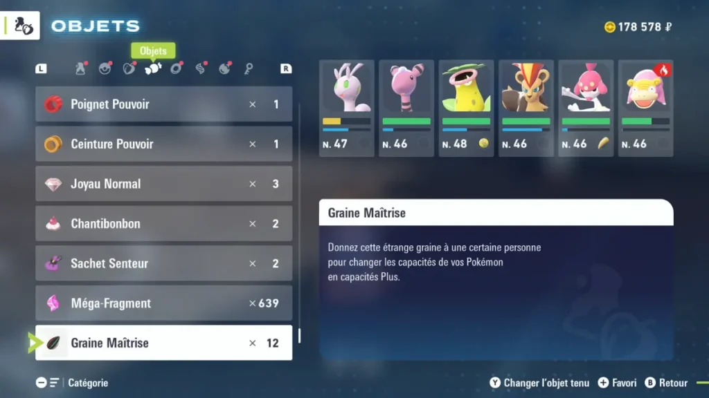 Graines Maîtrise : Comment les utiliser et où les trouver – Légendes Pokémon : Z-A